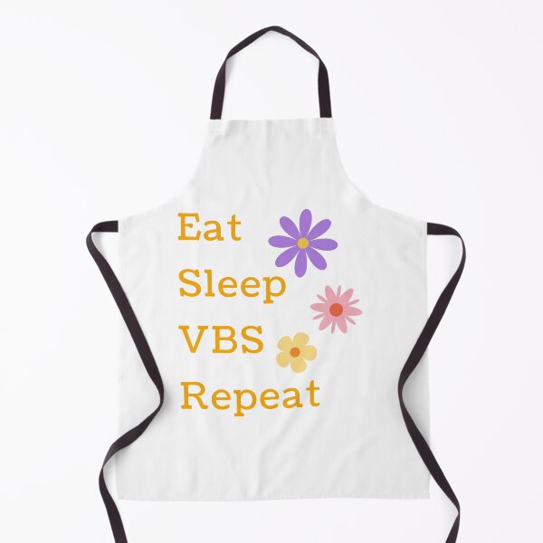 Item preview, Eat Sleep VBS Repeat - Vacation Bible School Flower Typography designed and sold by Digitalme Designs.