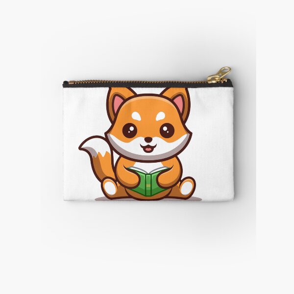 Item preview, Fox Sitting Reading Book Cute Cartoon designed and sold by GumregaStudio.