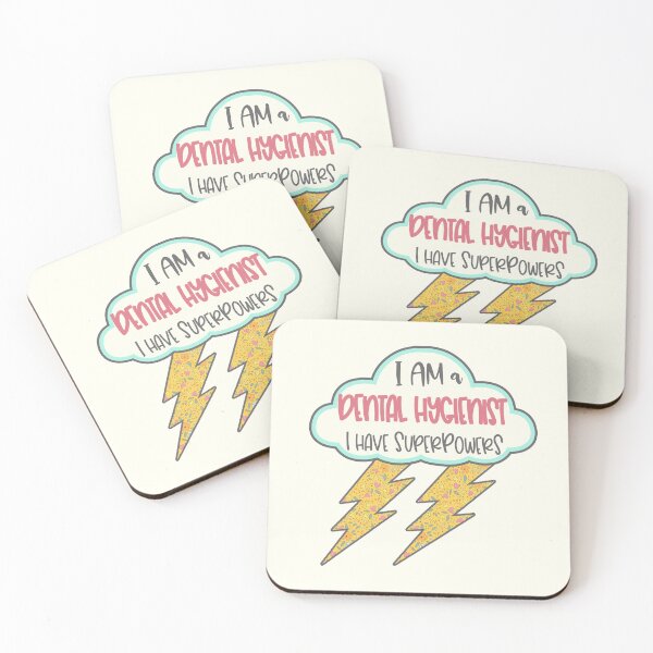 Item preview, Retro Dental Hygienist Superpowers Bolt designed and sold by GrimButterfly.