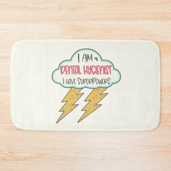 Item preview, Retro Dental Hygienist Superpowers Bolt designed and sold by GrimButterfly.