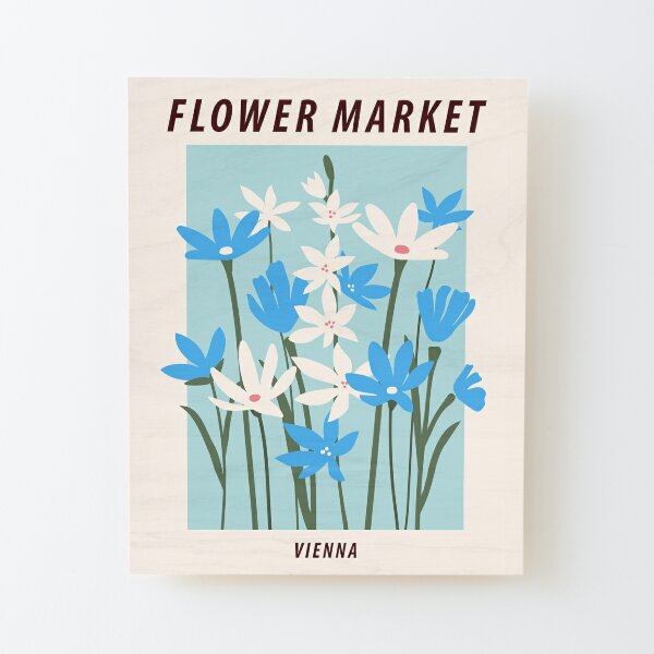 Flower market print, Milan, Cute pink flowers art, Posters aesthetic Poster  sold by F Stuebe, SKU 40323085