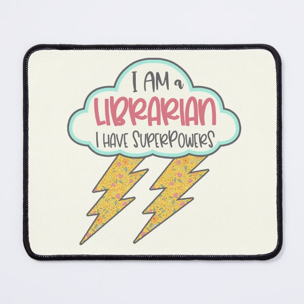 Item preview, Retro Librarian Superpowers Bolt designed and sold by GrimButterfly.