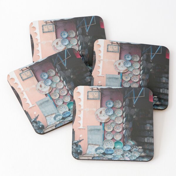 Item preview, Moroccan Pottery Market Stall - Watercolour Style designed and sold by WWWC2288.