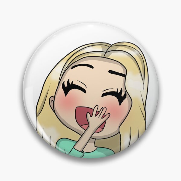 Item preview, Blonde Hair Girl Laughing Emote LOL designed and sold by digidrawdude.