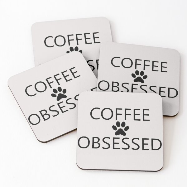 Item preview, coffee and dog obssesed positive quotes for dog lover designed and sold by randomdogshirt.