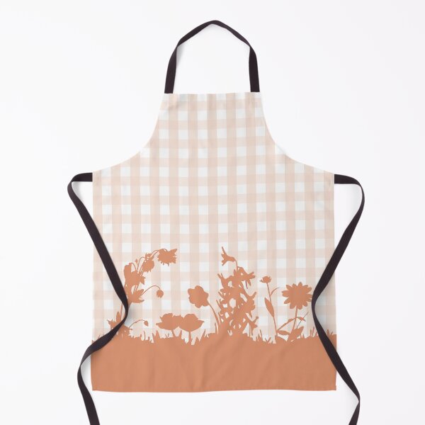 Item preview, Garden Gingham, Floral Orange Color designed and sold by Kelly Weaver.