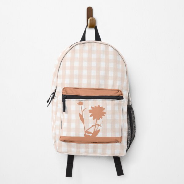 Item preview, Garden Gingham, Floral Orange Color designed and sold by Kelly Weaver.