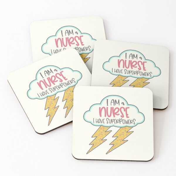 Item preview, Retro Nurse Manicurist Superpowers Bolt designed and sold by GrimButterfly.