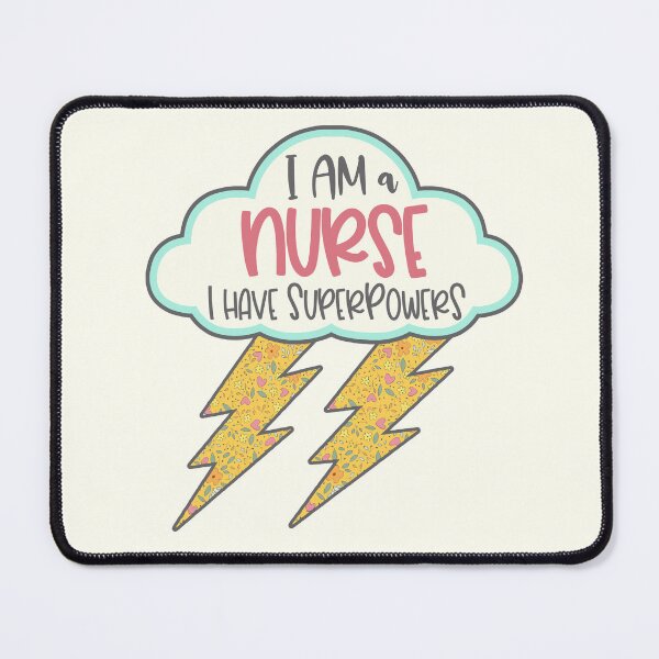 Item preview, Retro Nurse Manicurist Superpowers Bolt designed and sold by GrimButterfly.