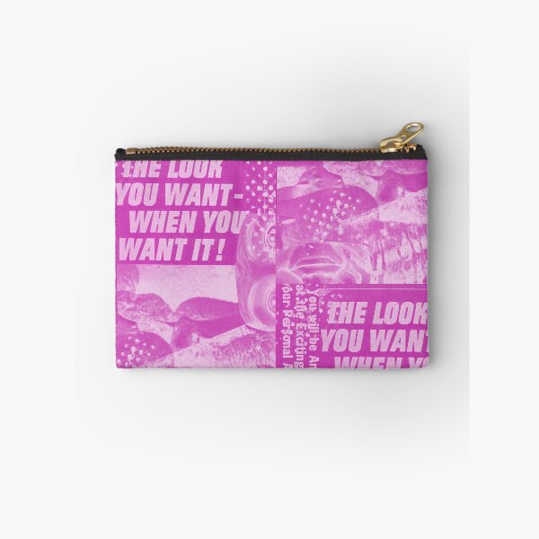 Item preview, Vintage Pink "The Look You Want" from original mixed media collage designed and sold by pow-art.