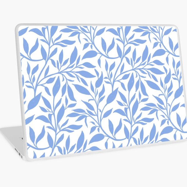 Flowing leaves - egg blue Laptop Skin