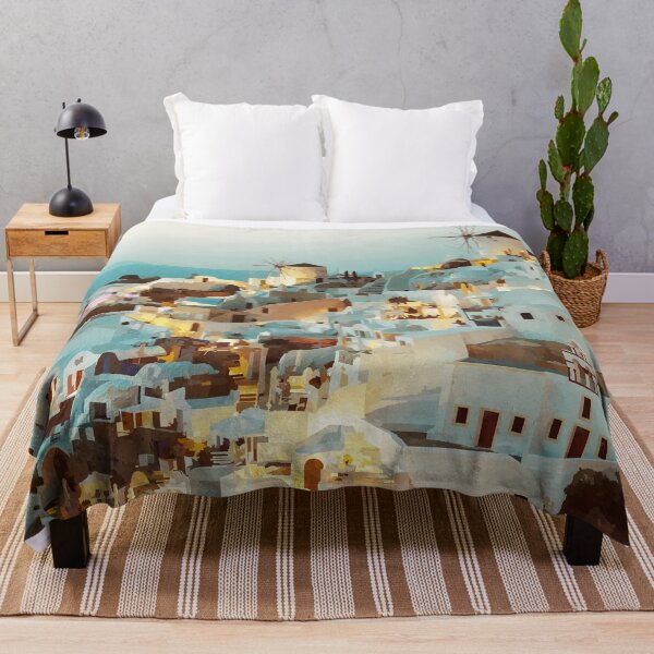 Item preview, An Evening in Santorini - Watercolour Style designed and sold by WWWC2288.