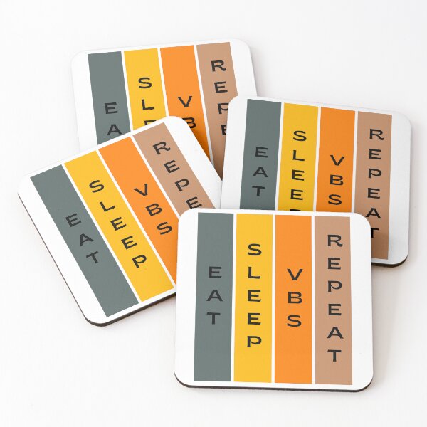 Item preview, Eat Sleep VBS Repeat - Vacation Bible School Colorful Typography designed and sold by Digitalme Designs.