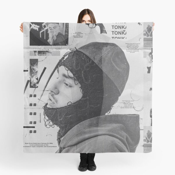 Yeat Tonka Twizzy Retro Black And White Graphics Scarf