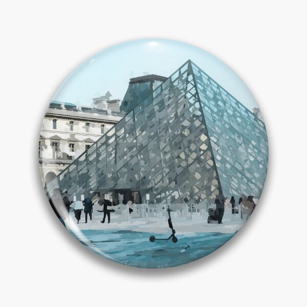 Item preview, Louvre Museum Reflecting Pool - Watercolour Style designed and sold by WWWC2288.