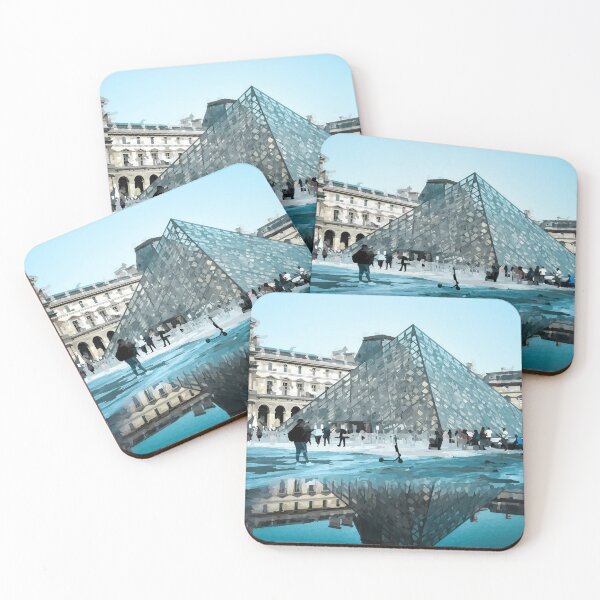 Item preview, Louvre Museum Reflecting Pool - Watercolour Style designed and sold by WWWC2288.