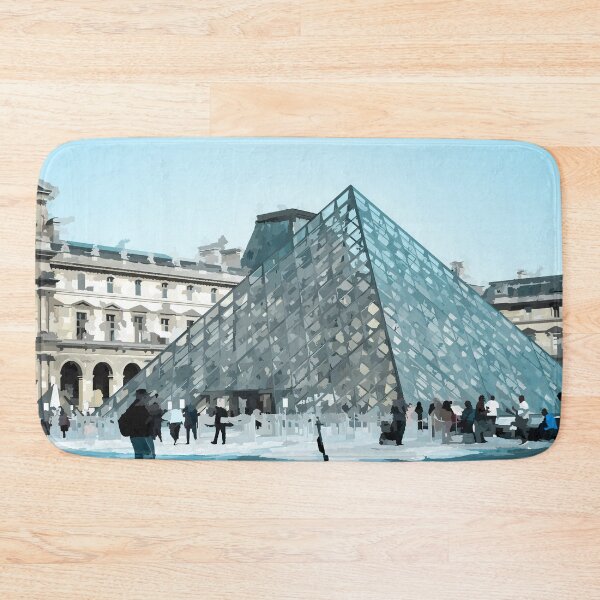 Item preview, Louvre Museum Reflecting Pool - Watercolour Style designed and sold by WWWC2288.
