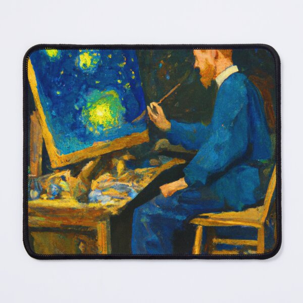 Item preview, Original Art - Van Gogh Painting the Starry Night designed and sold by Go Logo Designs.