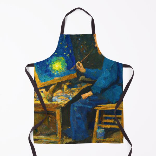 Artikelvorschau, Original Art - Van Gogh Painting the Starry Night entworfen und verkauft von Go Logo Designs.