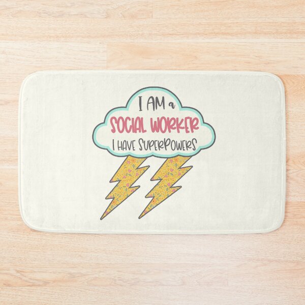 Item preview, Retro Social Worker Superpowers Bolt designed and sold by GrimButterfly.