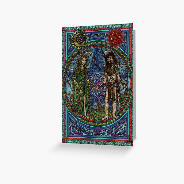 Beltane (the Goddess and the God) Greeting Card