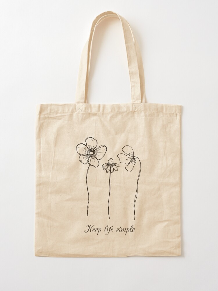 Keep Life Simple Tote Bag