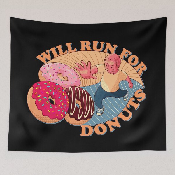 Item preview, Will Run for Donuts designed and sold by Ztudio.