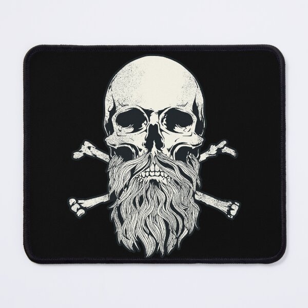 Item preview, Bearded Skull and Crossbones designed and sold by monokromatik.