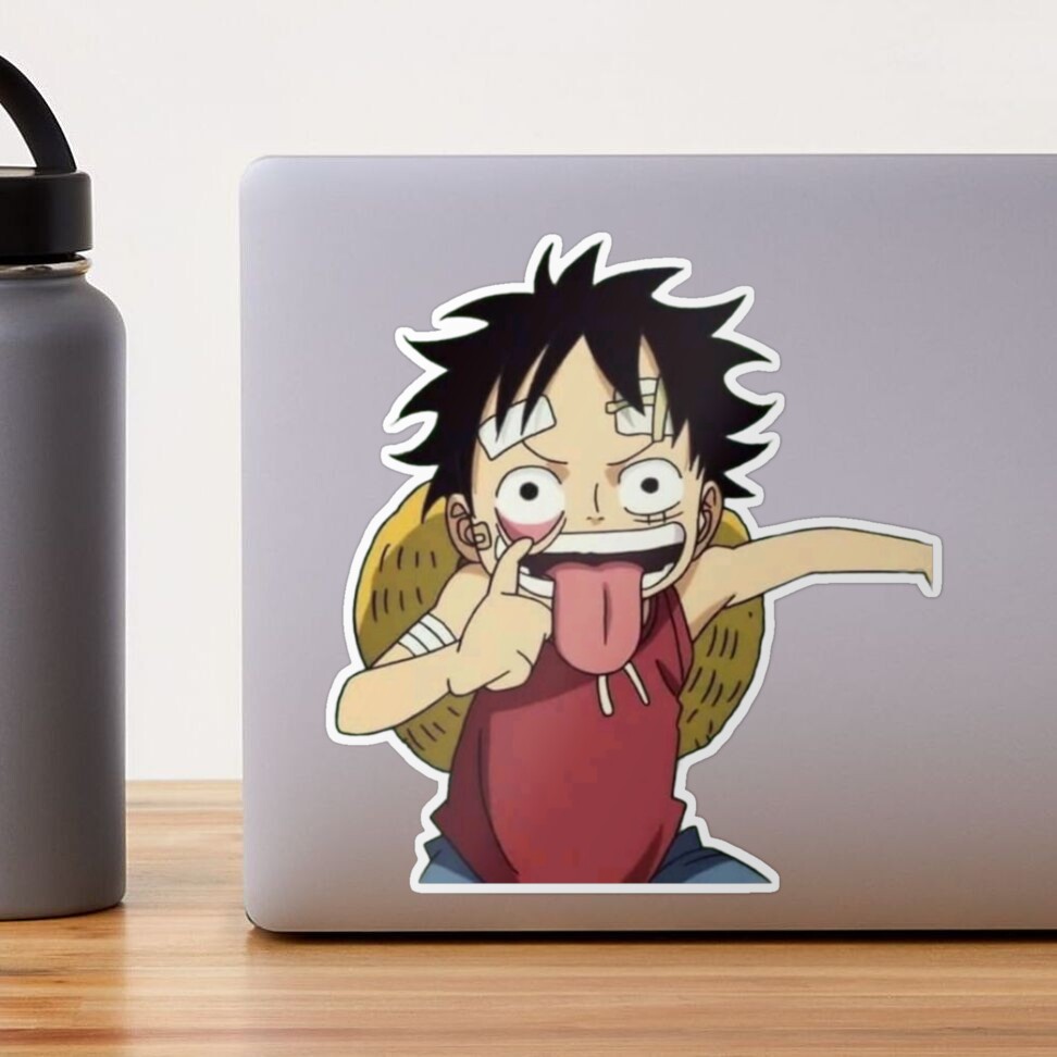 Sticker for Sale avec l'œuvre « Luffy One Piece enfant souriant