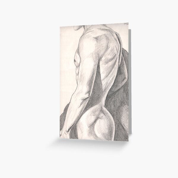 Anonymous Nude Man Greeting Card