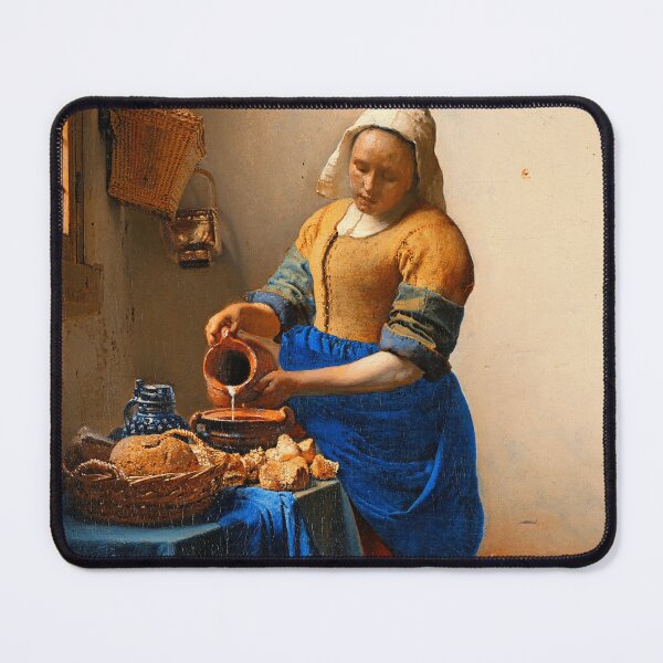 Item preview, The Milkmaid by Johannes Vermeer - digital enhancement designed and sold by NickoPrints.