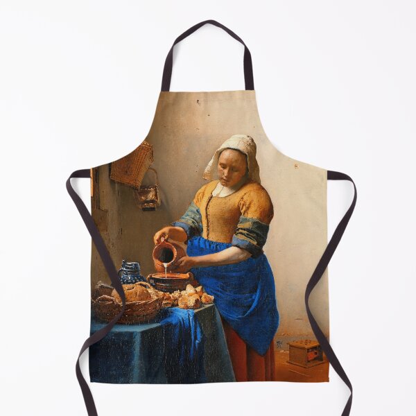 Item preview, The Milkmaid by Johannes Vermeer - digital enhancement designed and sold by NickoPrints.