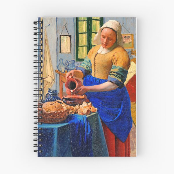 Item preview, The Milkmaid by Johannes Vermeer inside Van Gogh's Bedroom in Arles designed and sold by NickoPrints.