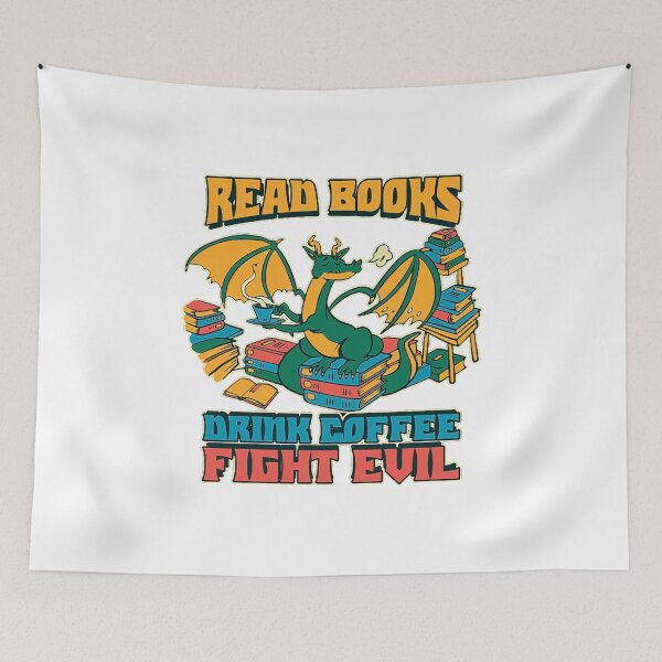 Item preview, Read Books Drink Coffee Fight Evil designed and sold by YasTaniso.