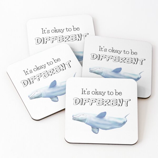 Item preview, Beluga: It's okay to be different designed and sold by chrisbats.