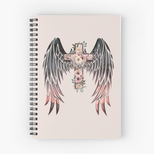 Item preview, Beautiful Floral Cross with Wings - Female Christian designed and sold by Narrow-Path.