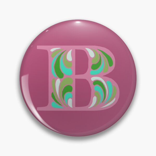 Item preview, Letter B Fancy Monogram Hippie Initial Pink designed and sold by everything4eva.