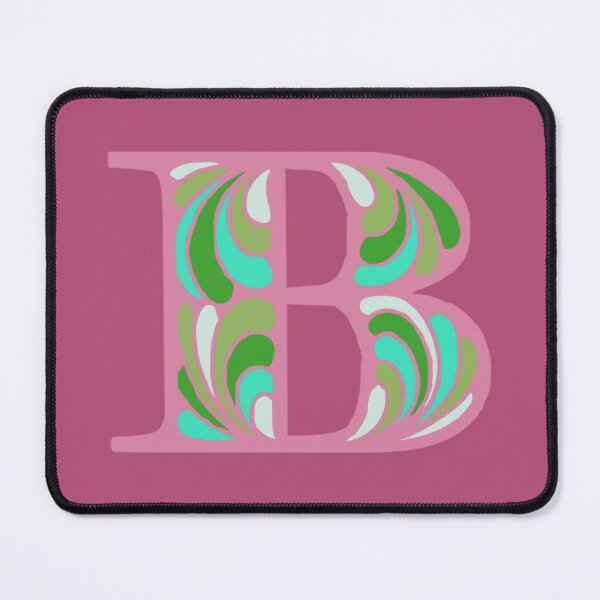 Item preview, Letter B Fancy Monogram Hippie Initial Pink designed and sold by everything4eva.