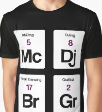 The Four Elements of Hip Hop Graphic T-Shirt
