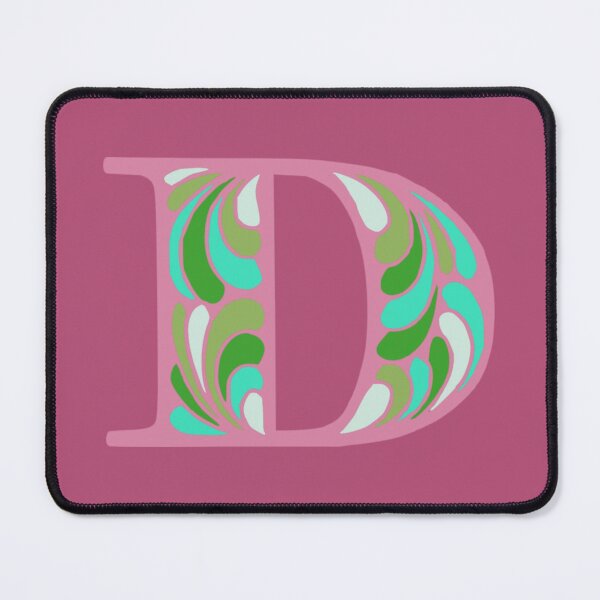 Item preview, Letter D Fancy Monogram Hippie Initial Pink designed and sold by everything4eva.