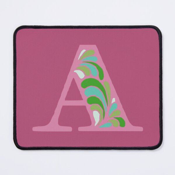Item preview, Letter A Fancy Monogram Hippie Initial Pink designed and sold by everything4eva.