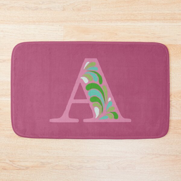 Item preview, Letter A Fancy Monogram Hippie Initial Pink designed and sold by everything4eva.