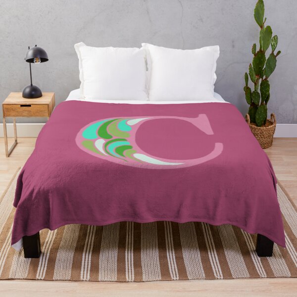 Item preview, Letter C Fancy Monogram Hippie Initial Pink designed and sold by everything4eva.
