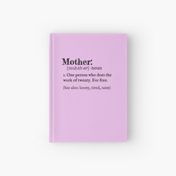Mother Dictionary Definition Hardcover Journal