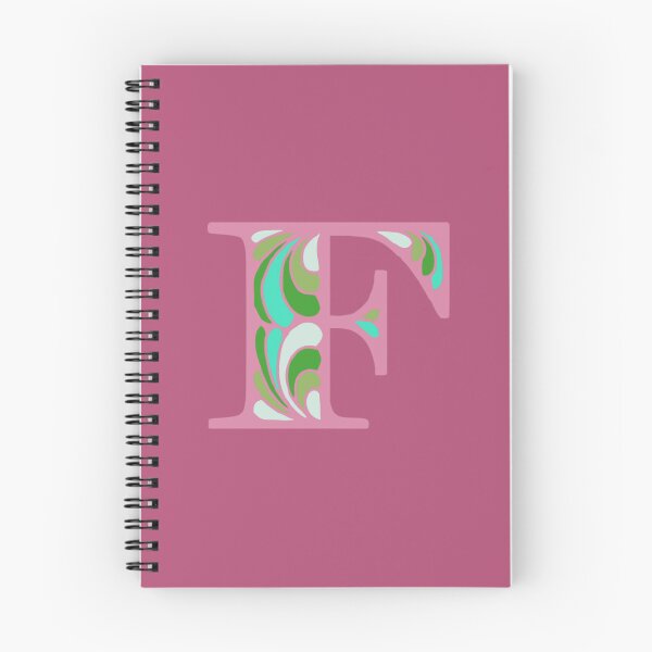 Item preview, Letter F Fancy Monogram Hippie Initial Pink designed and sold by everything4eva.