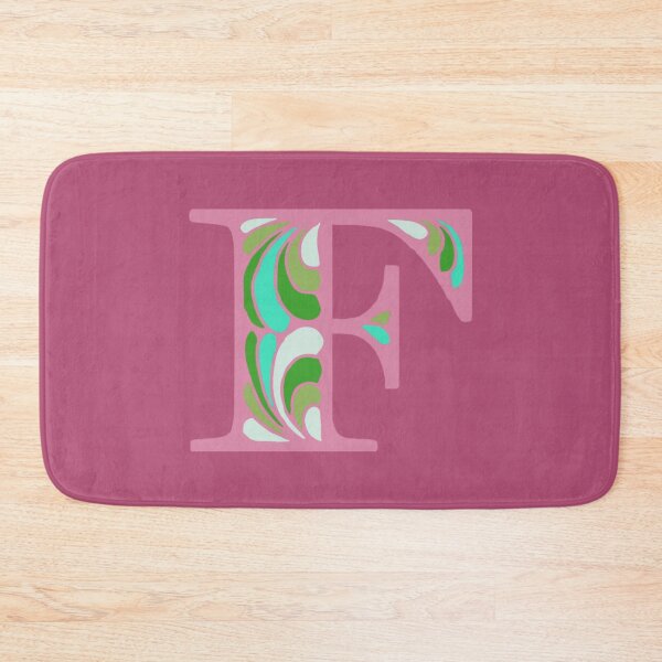 Item preview, Letter F Fancy Monogram Hippie Initial Pink designed and sold by everything4eva.