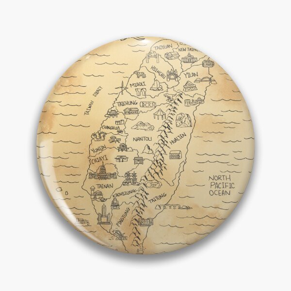 Item preview, Vintage Map of Taiwan designed and sold by Sheridan T.