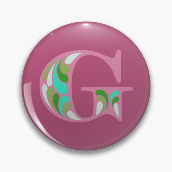 Item preview, Letter G Fancy Monogram Hippie Initial Pink designed and sold by everything4eva.