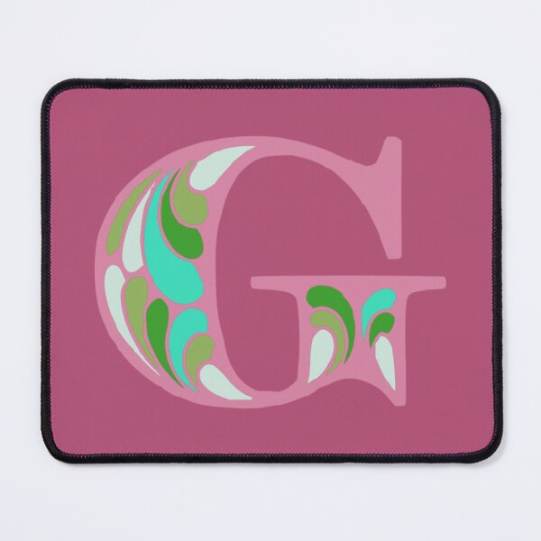 Item preview, Letter G Fancy Monogram Hippie Initial Pink designed and sold by everything4eva.