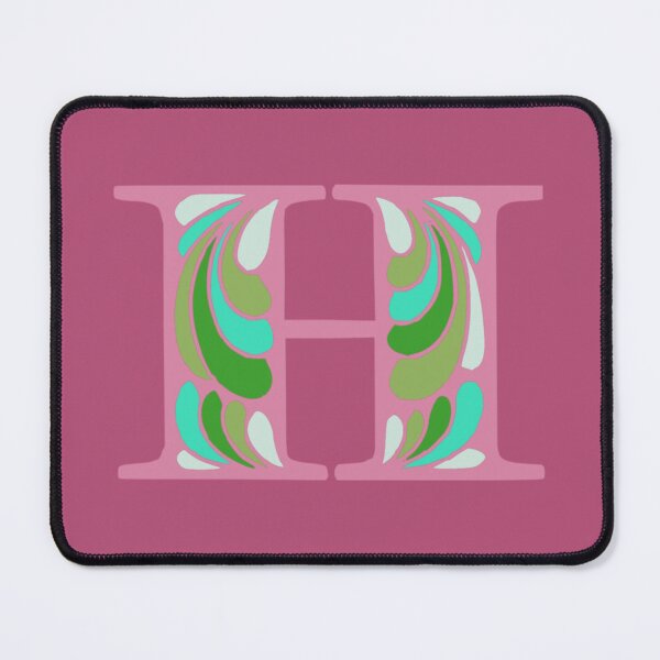 Item preview, Letter H Fancy Monogram Hippie Initial Pink designed and sold by everything4eva.